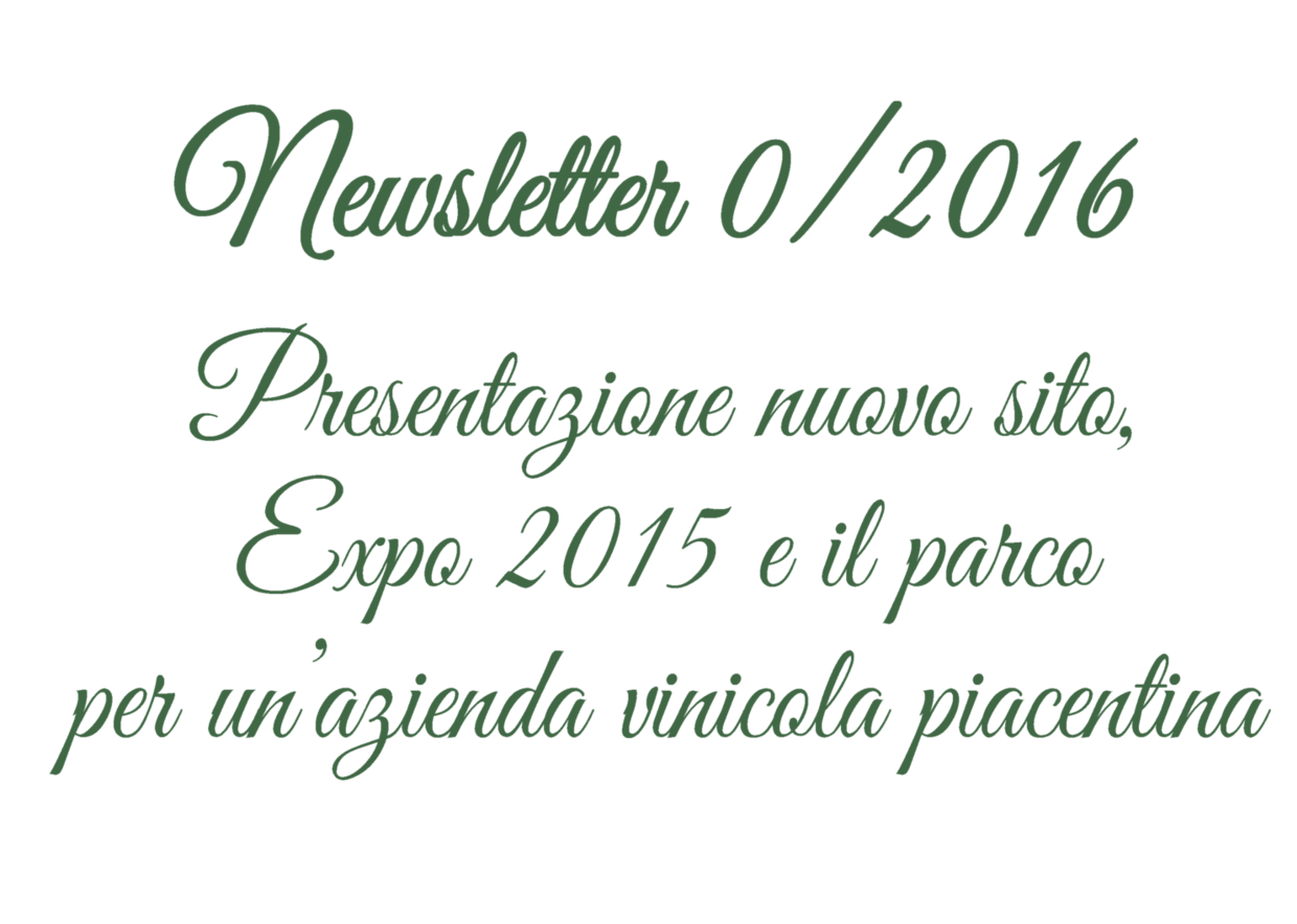Newsletter 0/2016 - Presentazione Giardini MGF
